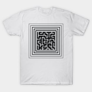 LAB Black Square Geom T-Shirt